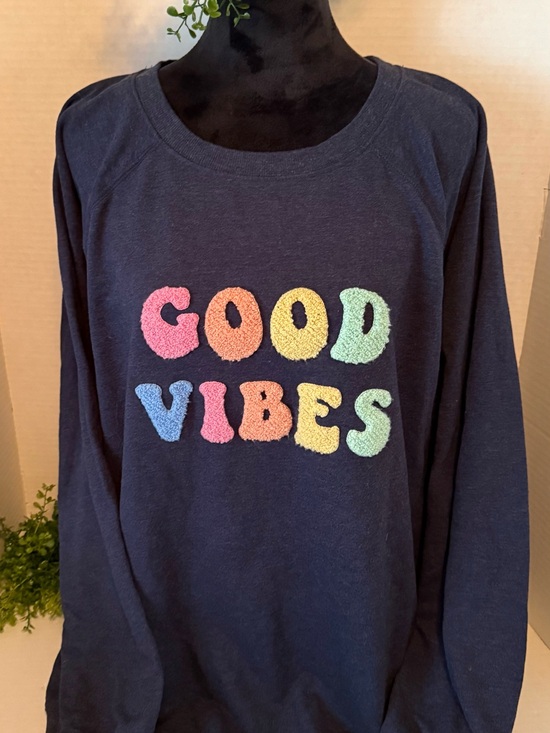 Wildfox Tops - Wildfox Heather Navy Crewneck Sweatshirt